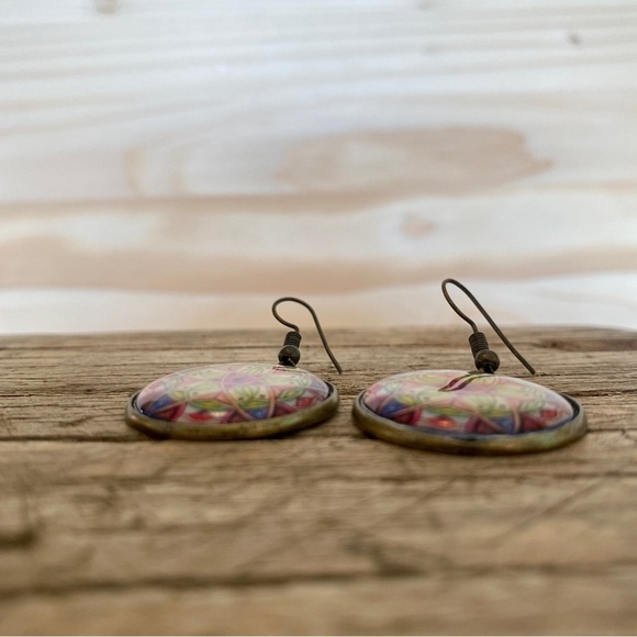 NWT Round Hippie Hook Dangle Earrings - Picture 4 of 7